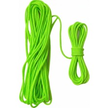 Seçilir 30 mt 4 mm Neon Yeşil Polyester Içi Dolgulu Dağcılık Kamp Gemici Hamak Iskota Ipi