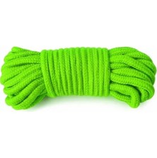 Seçilir 20 mt 8 mm Neon Yeşil Polyester Içi Dolgulu Dağcılık Kamp Gemici Hamak Iskota Ipi