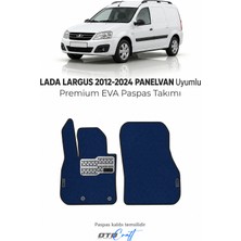 Otocraft Lada Largus 2012-2024 Panelvan Uyumlu Lacivert 3D Havuzlu Eva Oto Paspas Takımı 2 Parça Araca Özel