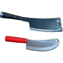 Mobilreyon 2 Parça Satır Set, Dövme Et Satırı ve Salata Soğan Bıçak