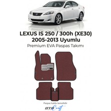 Otocraft Lexus Is 250 / 300H (XE30) 2005-2013 Uyumlu Bordo 3D Havuzlu Eva Oto Paspas Takımı 5 Parça Araca Özel