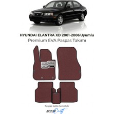 Otocraft Hyundai Elantra Xd 2001-2006 Uyumlu Bordo 3D Havuzlu Eva Oto Paspas Takımı 5 Parça Araca Özel