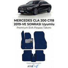 Otocraft Mercedes Cla 200 C118 2019 ve Sonrası Uyumlu Lacivert 3D Havuzlu Eva Oto Paspas Takımı 5 Parça Araca Özel