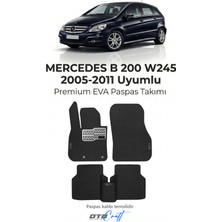 Otocraft Mercedes B 200 W245 2005-2011 Uyumlu Siyah 3D Havuzlu Eva Oto Paspas Takımı 5 Parça Araca Özel