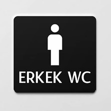 Erkek Wc Levhası Ofis Yönlendirme Kapı Isimlik Tuvalet Tabela