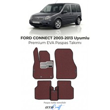 Otocraft Ford Connect 2003-2013 Kombi Uyumlu Bordo 3D Havuzlu Eva Oto Paspas Takımı 5 Parça Araca Özel