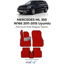 Otocraft Mercedes ml 350 W166 2011-2015 Uyumlu Kırmızı 3D Havuzlu Eva Oto Paspas Takımı 5 Parça Araca Özel