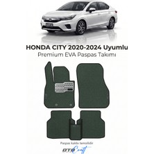 Otocraft Honda City 2020-2024 Uyumlu Haki 3D Havuzlu Eva Oto Paspas Takımı 5 Parça Araca Özel