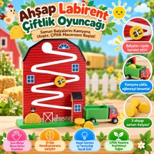 TeknoKapsül Ahşap Labirent Çiftlik Oyuncağı