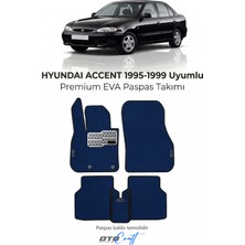 Otocraft Hyundai Accent 1995-1999 Uyumlu Lacivert 3D Havuzlu Eva Oto Paspas Takımı 5 Parça Araca Özel