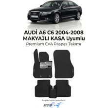 Otocraft Audi A6 C6 2004-2008 Makyajlı Kasa Uyumlu Siyah 3D Havuzlu Eva Oto Paspas Takımı 5 Parça Araca Özel