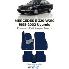 Otocraft Mercedes E 320 W210 1995-2002 Uyumlu Lacivert 3D Havuzlu Eva Oto Paspas Takımı 5 Parça Araca Özel