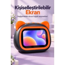 Ekranlı Masaüstü Hoparlör Turuncu Çerçeveli Yuvarlatılmış Gövde Midastech
