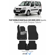 Otocraft Fiat Doblo Makyajlı 223 2005-2010 Kombi Uyumlu Siyah 3D Havuzlu Eva Oto Paspas Takımı 5 Parça Araca Özel