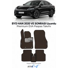 Otocraft Byd Han 2020 ve Sonrası Uyumlu Kahverengi 3D Havuzlu Eva Oto Paspas Takımı 5 Parça Araca Özel