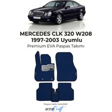 Otocraft Mercedes Clk 320 W208 1997-2003 Uyumlu Lacivert 3D Havuzlu Eva Oto Paspas Takımı 5 Parça Araca Özel