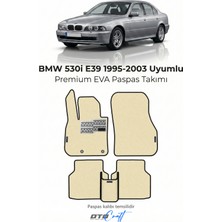 Otocraft Bmw 530I E39 1995-2003 Uyumlu Krem 3D Havuzlu Eva Oto Paspas Takımı 5 Parça Araca Özel