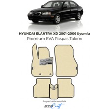Otocraft Hyundai Elantra Xd 2001-2006 Uyumlu Krem 3D Havuzlu Eva Oto Paspas Takımı 5 Parça Araca Özel