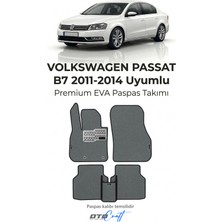 Otocraft Volkswagen Passat B7 2011-2014 Uyumlu Füme 3D Havuzlu Eva Oto Paspas Takımı 5 Parça Araca Özel