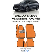 Otocraft Jaecoo J7 2024 ve Sonrası Uyumlu Turuncu 3D Havuzlu Eva Oto Paspas Takımı 5 Parça Araca Özel