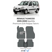 Otocraft Renault Kangoo 2005-2008 Kombi Uyumlu Füme 3D Havuzlu Eva Oto Paspas Takımı 5 Parça Araca Özel