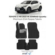 Otocraft Toyota C-Hr 2023 ve Sonrası Uyumlu Siyah 3D Havuzlu Eva Oto Paspas Takımı 5 Parça Araca Özel