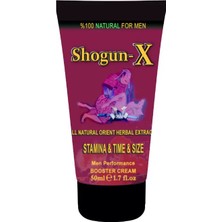 TeknoKapsül Shogunx Extra Size Cream 50ML Erkeklere Özel "süre-Katılık-Hacim" Pe.nisbakım Masaj Kremi