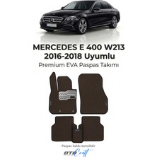 Otocraft Mercedes E 400 W213 2016-2018 Uyumlu Kahverengi 3D Havuzlu Eva Oto Paspas Takımı 5 Parça Araca Özel