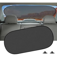 Güneşlik, Vantuzlu Arka Cam Perde – 100X50 cm | Uv Korumalı, Katlanabilir Oto Güneş Engelleyici Gölgelik | Araba Için Güneşlik Perde