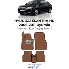 Otocraft Hyundai Elantra Hd 2006-2011 Uyumlu Taba Turuncu 3D Havuzlu Eva Oto Paspas Takımı 5 Parça Araca Özel