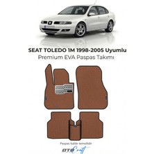 Otocraft Seat Toledo 1m 1998-2005 Uyumlu Taba Turuncu 3D Havuzlu Eva Oto Paspas Takımı 5 Parça Araca Özel