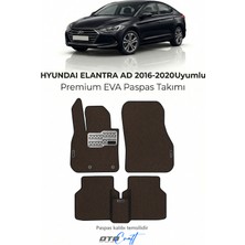 Otocraft Hyundai Elantra Ad 2016-2020 Uyumlu Kahverengi 3D Havuzlu Eva Oto Paspas Takımı 5 Parça Araca Özel