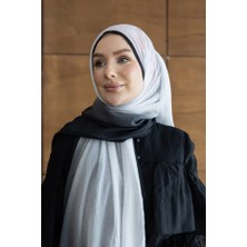 Arwella Müslin Degrade Modal Şal Siyah Beyaz