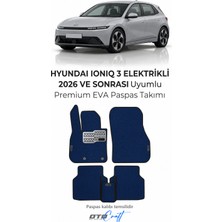 Otocraft Hyundai Ioniq 3 Elektrikli 2026 ve Sonrası Uyumlu Lacivert 3D Havuzlu Eva Oto Paspas Takımı 5 Parça Araca Özel