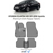 Otocraft Hyundai Elantra Md 2011-2016 Uyumlu Gri 3D Havuzlu Eva Oto Paspas Takımı 5 Parça Araca Özel