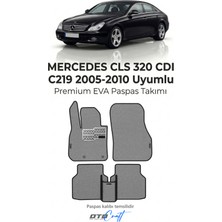 Otocraft Mercedes Cls 320 Cdı C219 2005-2010 Uyumlu Gri 3D Havuzlu Eva Oto Paspas Takımı 5 Parça Araca Özel