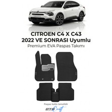Otocraft Citroen C4 x C43 2022 ve Sonrası Uyumlu Siyah 3D Havuzlu Eva Oto Paspas Takımı 5 Parça Araca Özel