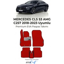 Otocraft Mercedes Cls 53 Amg C257 2018-2023 Uyumlu Kırmızı 3D Havuzlu Eva Oto Paspas Takımı 5 Parça Araca Özel