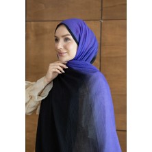 Arwella Müslin Degrade Modal Şal Mor Siyah