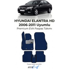 Otocraft Hyundai Elantra Hd 2006-2011 Uyumlu Lacivert 3D Havuzlu Eva Oto Paspas Takımı 5 Parça Araca Özel