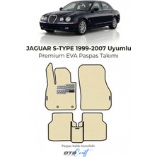 Otocraft Jaguar S-Type 1999-2007 Uyumlu Krem 3D Havuzlu Eva Oto Paspas Takımı 5 Parça Araca Özel