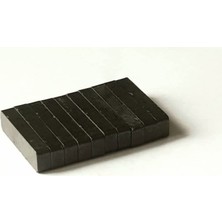 Siyah Mıknatıs Ferrit Mıknatıs Blok Dikdörtgen Magnet 40X10X6 mm 10 Adet