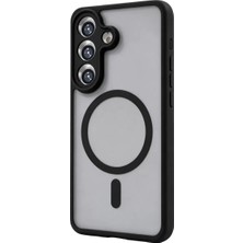 TeknoKapsül Samsung Galaxy A55 5g Loji Magsafe Kapak - Siyah