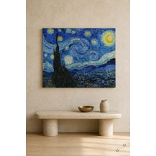 Starry Night — Van Gogh — 30×40 cm Kanvas Tablo