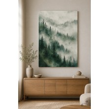 Çam Ormanı Sisi — 30×40 cm Kanvas Tablo