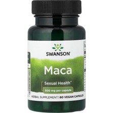 Swanson Vitamins, Maca, 500 Mg, 60 Vegan Capsules