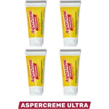 TeknoKapsül Aspercreme Ultra Vücut Ağrılarında Etkili Bitkisel Içerikli Masaj Kremi 50 ml x 4 Adet
