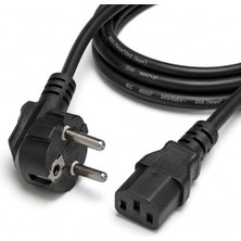 PX-PWR15 1.5 Metre Pc Power Supply Güç Kablosu, 3x0.75 mm Full Bakır Psu Power Kablo, Bilgisayar Kasa Monitör Yazıcı Ups ve Uyumlu Elektronik Cihazlar Için Standart Güç Kablosu