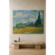 Wheat Field With Cypresses — Van Gogh — 30×40 cm Kanvas Tablo