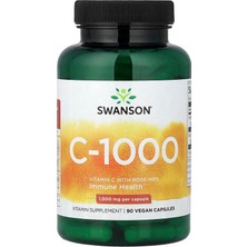 Swanson Vitamins, C-1000, 90 Vegan Capsules